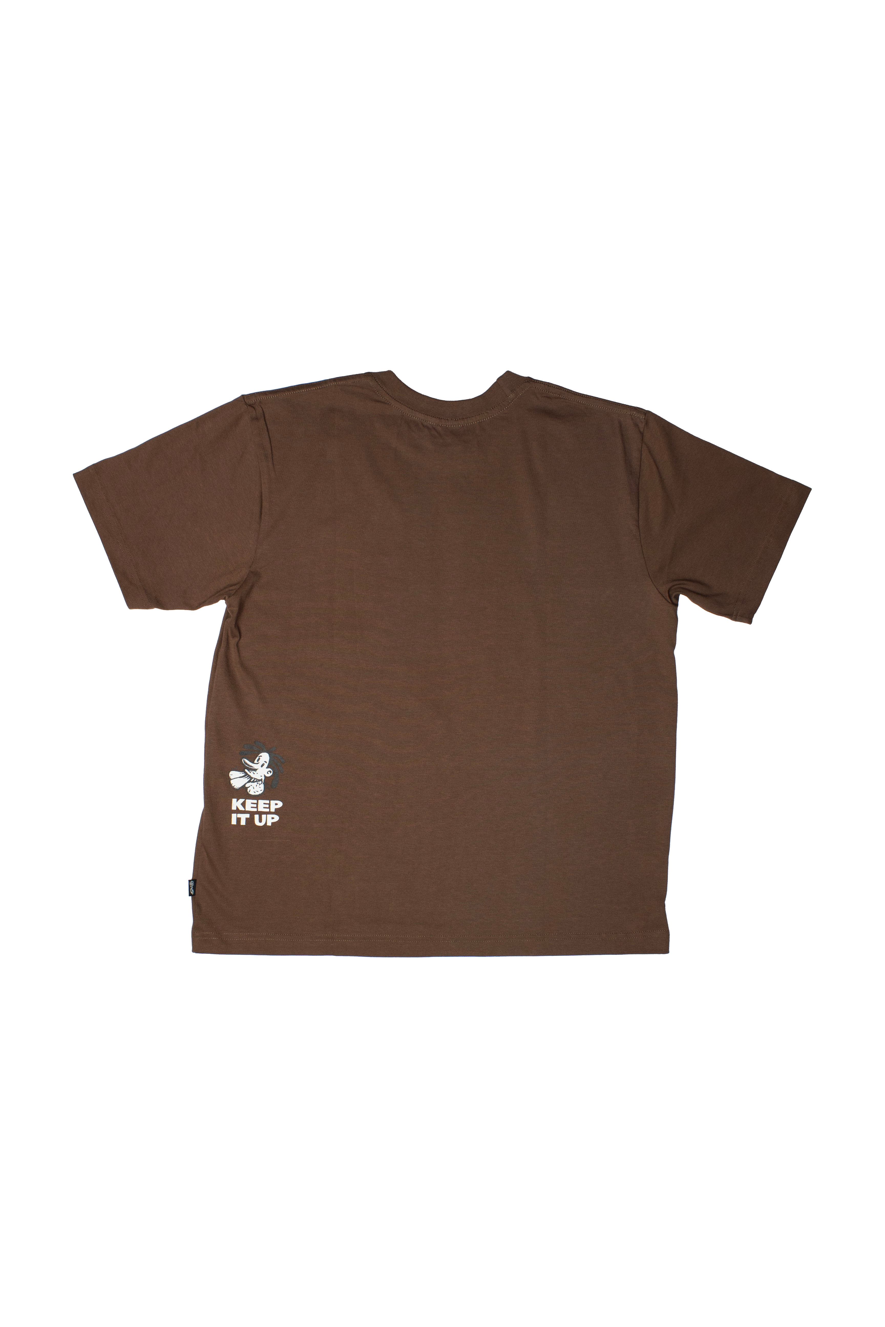 Brown Halftone Script T-Shirt