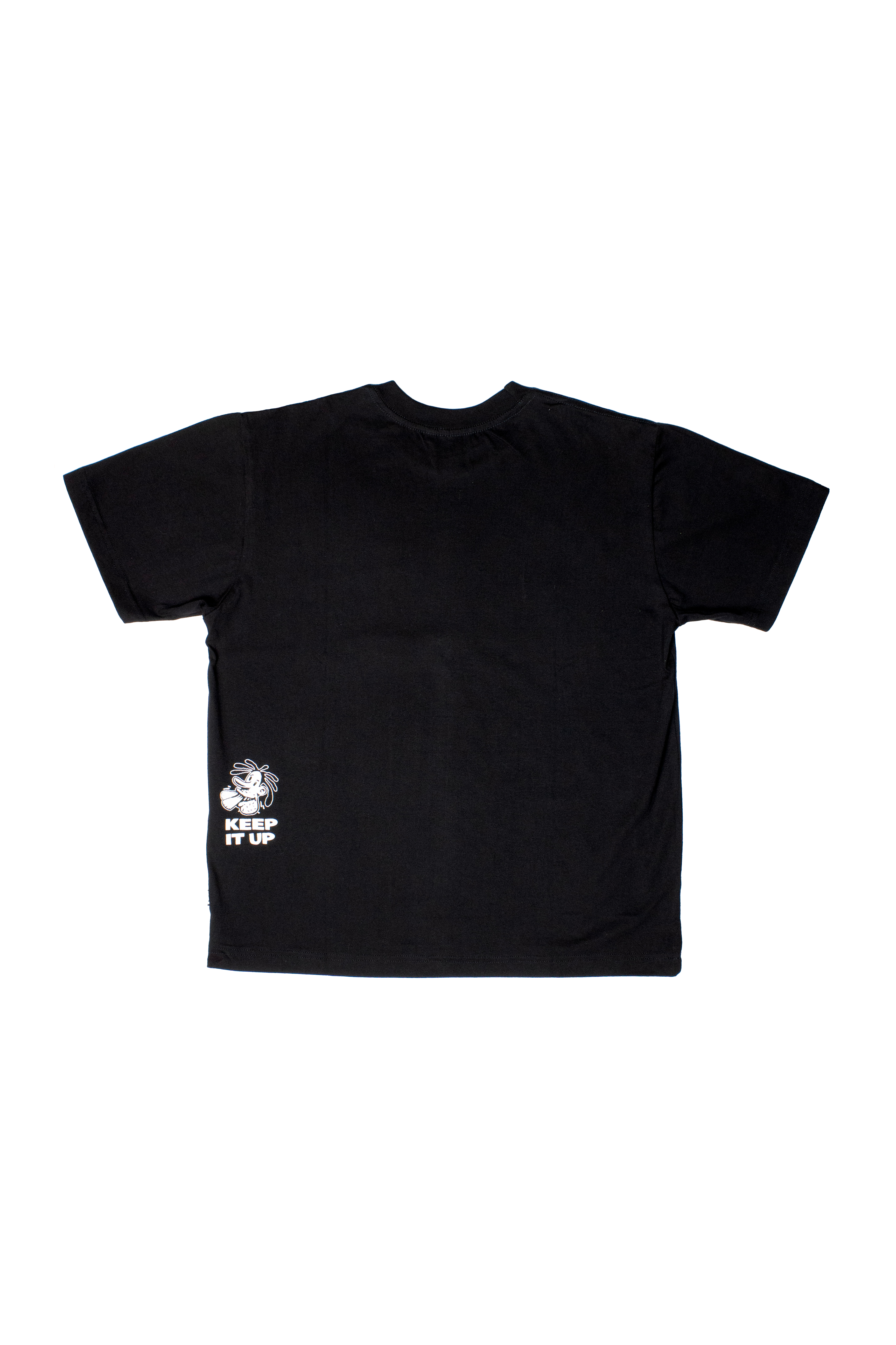 Black Halftone Script T-Shirt