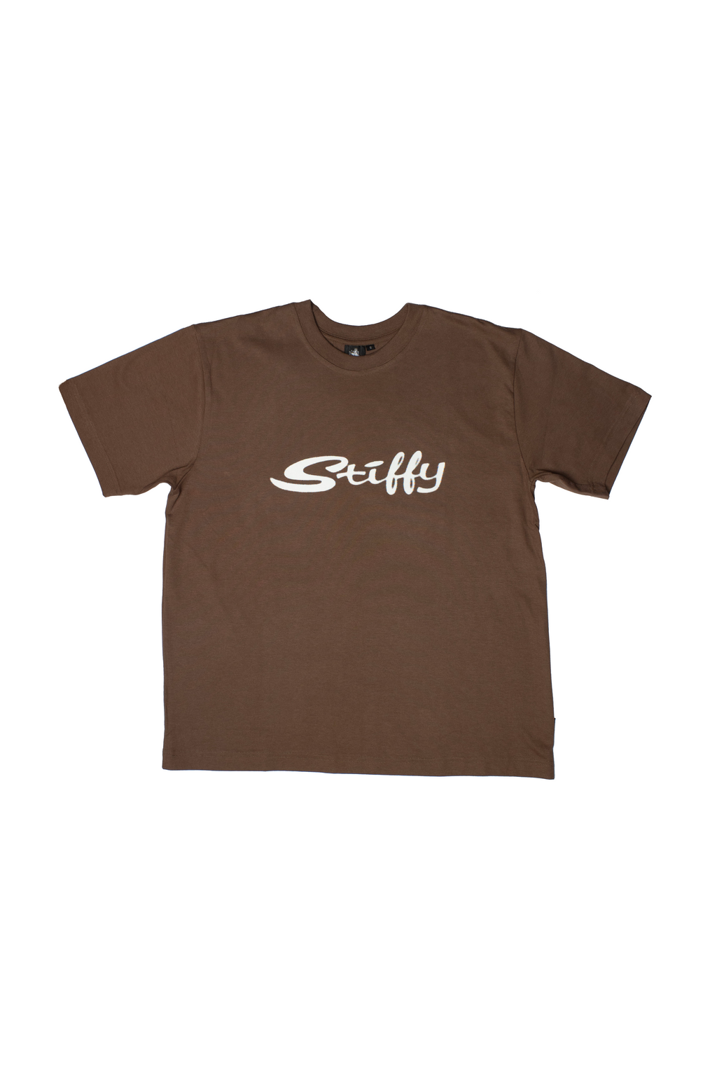 Brown Halftone Script T-Shirt