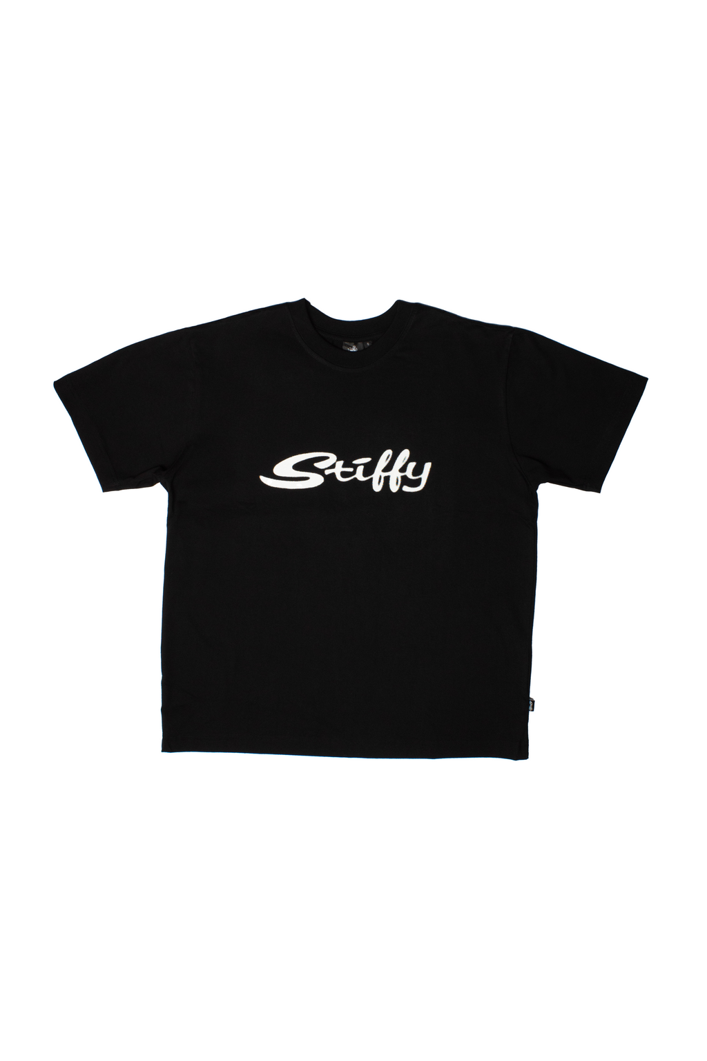 Black Halftone Script T-Shirt